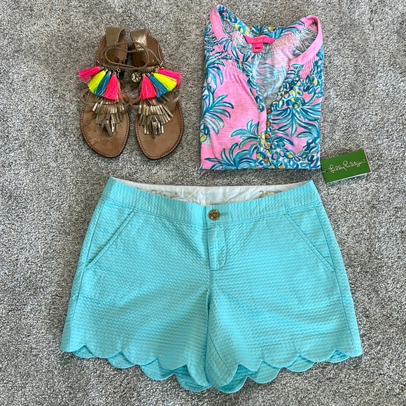 Lilly Pulitzer Pants - Lilly Pulitzer Buttercup Short Serene Blue